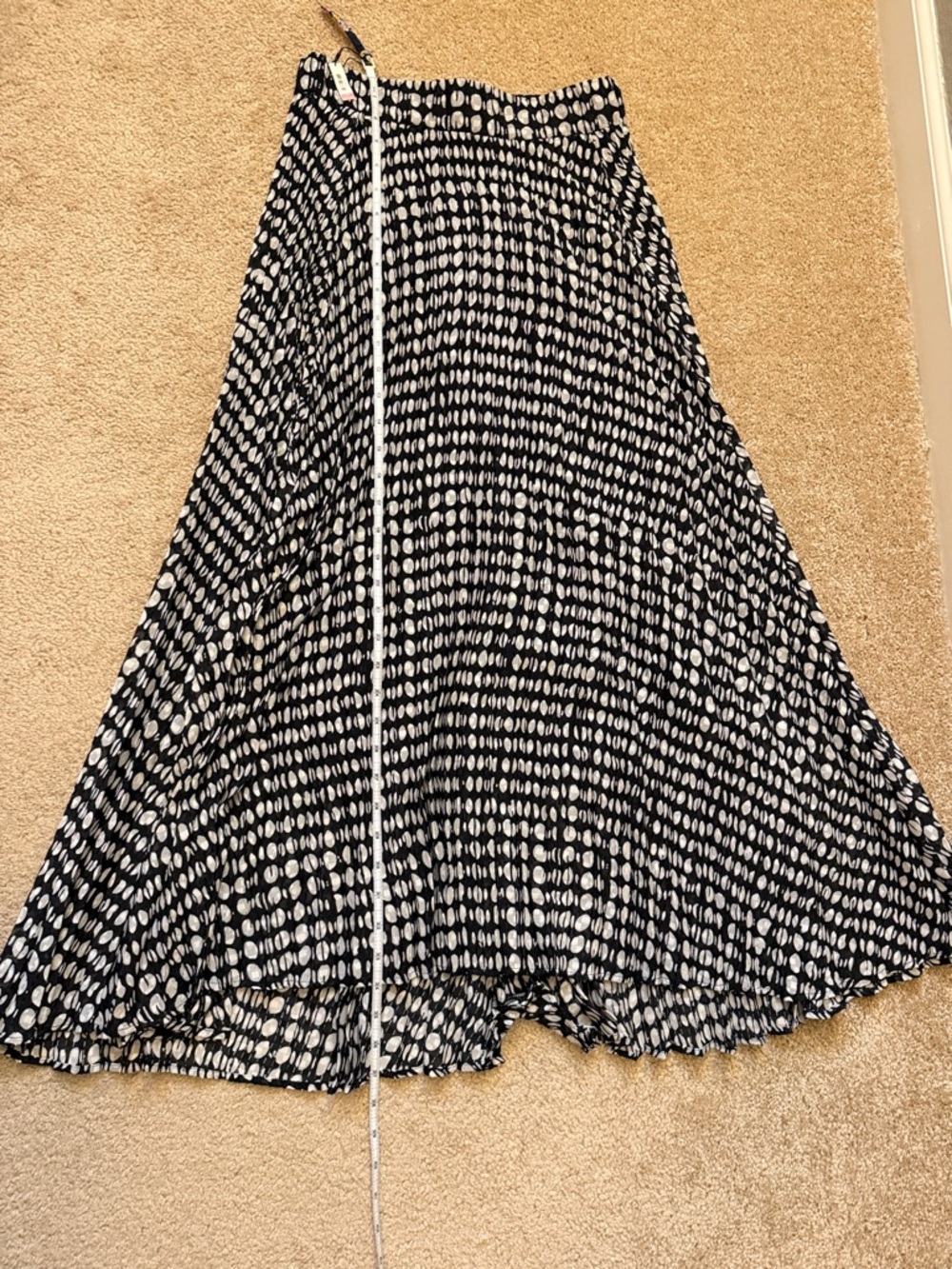 BA&SH Bessie Midi Skirt in Noir Black Size 0 - Picture 6 of 10